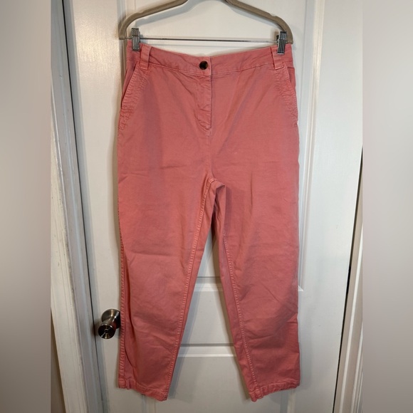 Boden Women’s Peach Pink Straight Leg Pants - Size 8L - Picture 1 of 9
